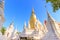 Pagodas at Wat Suan Dok Temple in Chiang Mai, North of Thailand