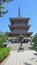 Pagode of Zenko ji temple in Nagano