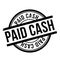 Paid Cash rubber stamp