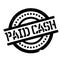 Paid Cash rubber stamp