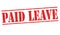 Paid leave sign or stamp