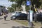 Paid parking in the center of the city of Vologda, Russia