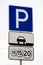 Paid parking road signs