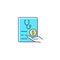 Paid sick days RGB color icon