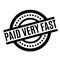 Paid Very Fast rubber stamp