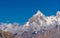Paiju peak with big moon at Goro II camp, K2 trek, Pakistan