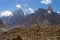 Paiju and Uli Biafo mountain peak at Khobutse camp, Pakistan