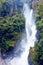 Pailon del Diablo waterfall in the Andes