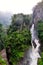 Pailon Del Diablo waterfall, in Banos de Agua Santa