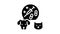 pain management animal glyph icon animation