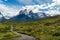 Paine Horns Massif in Torres del Paine National Park, Patagonia, Chile