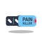 Painkiller Pills Icon, Tablets, Analgesic Medicine