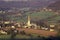 Painswick in evening sun, Cotswolds, Gloucestershire, UK