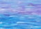 Paint art background. Turquoise, blue, lilac acrylic strokes. Abstract textured surface. Horizontal photo for marine design.
