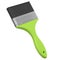 Paint bristle brush for repair work and construction on white background.