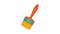 Paint brush icon animation