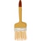 Paint brush icon flat vector isolated on white