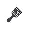 Paint brush icon vector, filled flat sign, solid pictogram isolated on white.