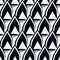 Paint brush seamless pattern. Freehand grunge design background. Scale, triangle motif ornament. Trendy handdrawn geometric print