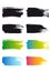 Paint brush stroke frames, vector