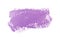 Paint brush stroke texture lilac purple watercolor isolated on a white