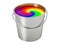 Paint Bucket - color wheel - on white