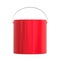 Paint bucket steel Can plain bucket background realistic metal