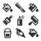 Paint Bucket Tool Icons Set. Vector