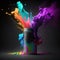 Paint Can Splatter: Embrace the Colorful World of Art - Generative AI