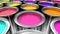 Paint cans 3D animation seamless loop