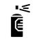 Paint color bottle glyph icon vector illustration