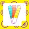 Paint color selection booklet icon