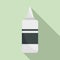 Paint hair bottle icon, flat style