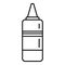Paint hair bottle icon, outline style