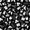Paint icons black and white seamless pattern