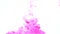 Paint infusion overlay magenta pink dye shot white