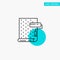 Paint, Interior, Design, Repair, Wallpaper turquoise highlight circle point Vector icon