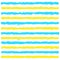 Paint Lines. Yellow and blue horizontal stripes.