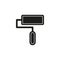 Paint roll icon, vector paint brush, wall painter, paint roller
