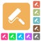 Paint roller rounded square flat icons