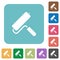 Paint roller rounded square flat icons