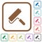 Paint roller simple icons