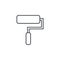 Paint Roller tool thin line icon. Linear vector symbol