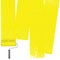 Paint roller yellow abstract background isolated on a white background.