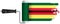 Paint roller Zimbabwe flag