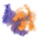 Paint splash color ink watercolor isolate stroke orange blue splatter watercolour aquarel brush