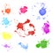 Paint splash vector. Paint blotch.