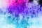 paint water color mystery blue pink contrast vapor floating splash cloud