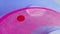 Paint water mix ink bubble blue pink fluid drop