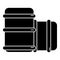 Paintball barell equipment icon, simple style